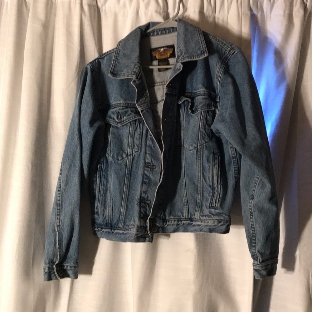 Harley Davidson Vintage Jean Jacket size Medium